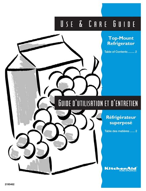 KitchenAid 2195462 Manual pdf manual
